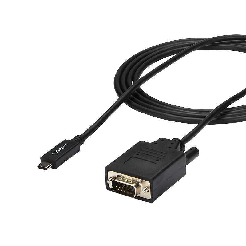 StarTech CDP2VGAMM2MB 6ft/2m USB C to VGA Cable - 1920x1200/1080p